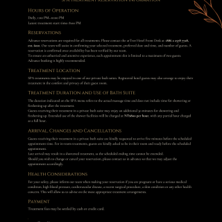 Reservation Information