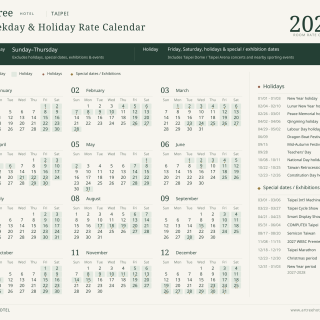 2027 Weekday & Holiday Rate Calendar